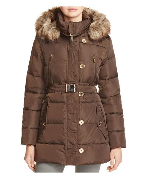 michael kors long purple faux fur coat womens|Faux Fur Coat .